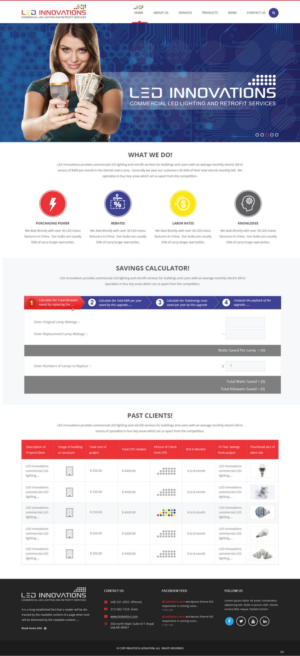 Web Design par pb pour LED Innovations | Design : #9602934