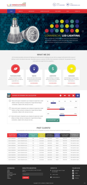 Web Design par pb pour LED Innovations | Design : #9602935