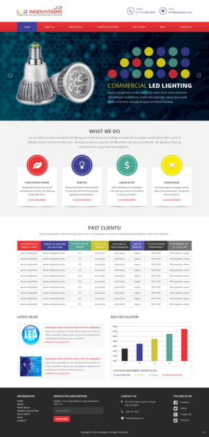 Web Design par pb pour LED Innovations | Design : #9602936