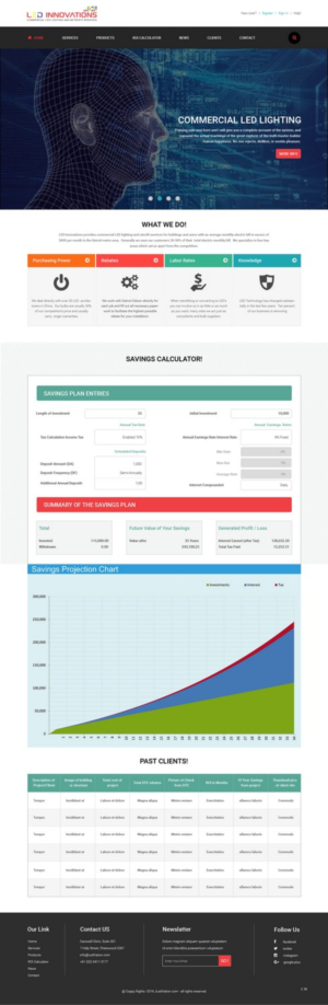 Web Design par pb pour LED Innovations | Design : #9602937