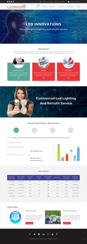 Web Design par pb pour LED Innovations | Design : #9602938