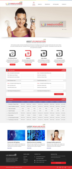 Web Design par pb pour LED Innovations | Design : #9602941