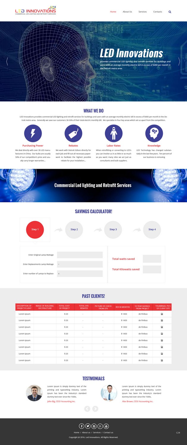 Web Design par pb pour LED Innovations | Design #9602946