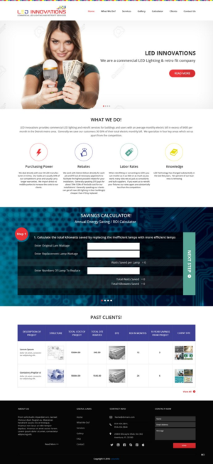 Web Design par pb pour LED Innovations | Design : #9602947