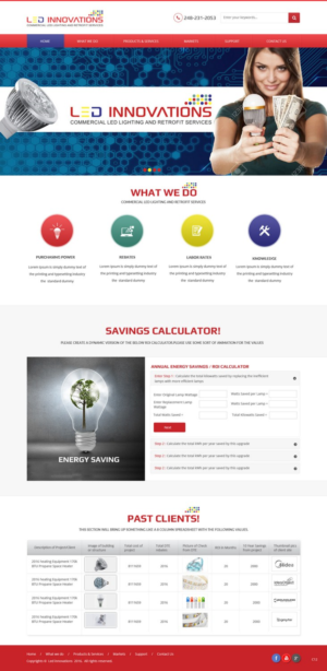 Web Design par pb pour LED Innovations | Design : #9602948