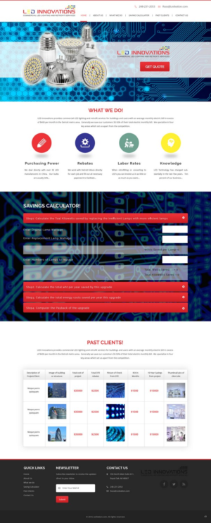 Web Design par pb pour LED Innovations | Design : #9602950