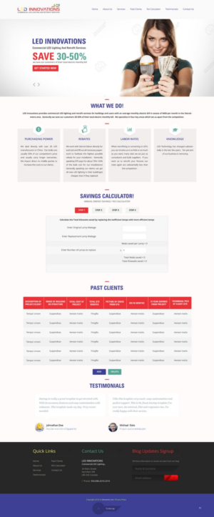 Web Design par pb pour LED Innovations | Design : #9602951