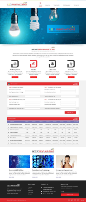 Web Design par pb pour LED Innovations | Design : #9602952