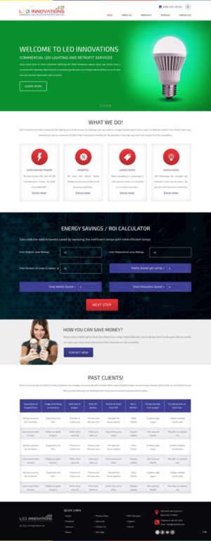 Web Design par pb pour LED Innovations | Design : #9621695