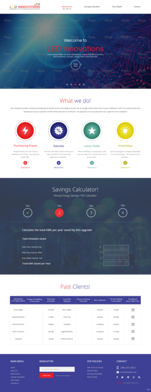Web Design par pb pour LED Innovations | Design : #9621699