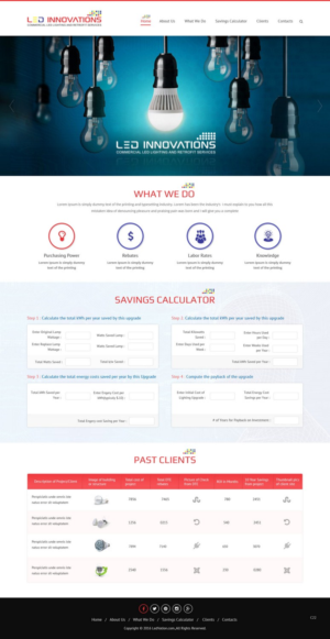 Web Design par pb pour LED Innovations | Design : #9621707