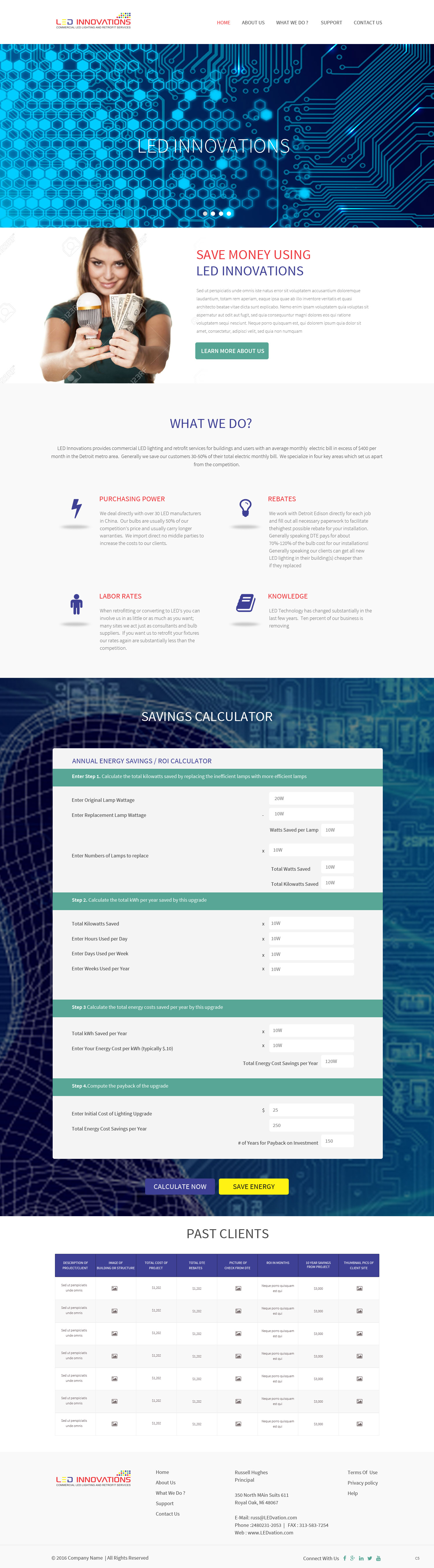 Web Design par pb pour LED Innovations | Design #9621710