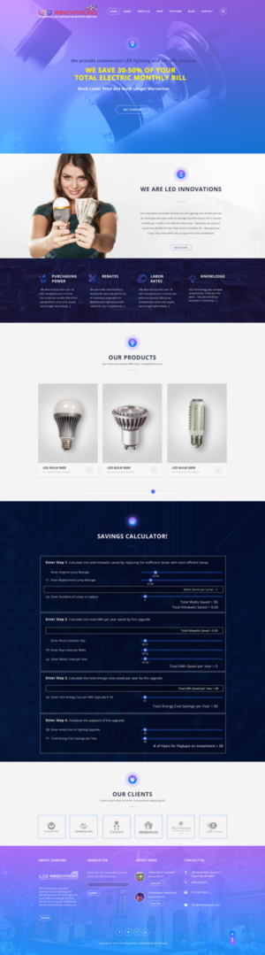 LED Innovations   Commercial LED Lighting and Retrofit Services | Diseño Web por Da Miracle