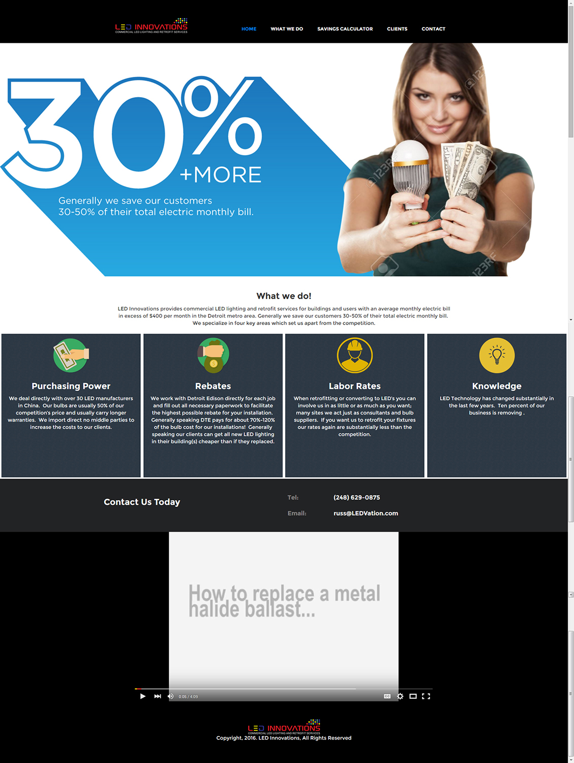 Web-Design von insert name here für LED Innovations | Design #9692618