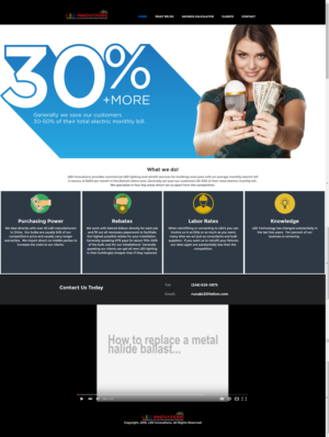 Web Design by Andre Swaby for LED Innovations | Design #9692618
