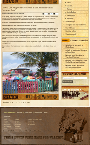 Wordpress Design by Expert Designer for Girls Who Get Around | Design: #405421