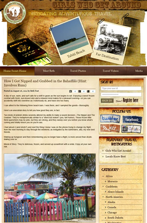 Wordpress Design by Expert Designer for Girls Who Get Around | Design: #407275