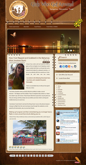 Wordpress Design by pb for Girls Who Get Around | Design: #400563