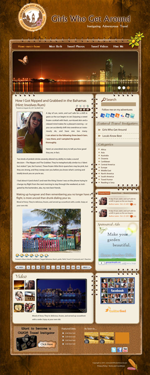 Wordpress Design by pb for Girls Who Get Around | Design: #406906