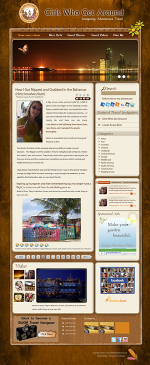Wordpress Design by pb for Girls Who Get Around | Design: #410739