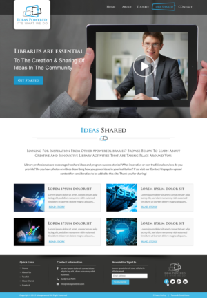 Texas Library Association - Ideas Powered Website | Web-Design von Sbss