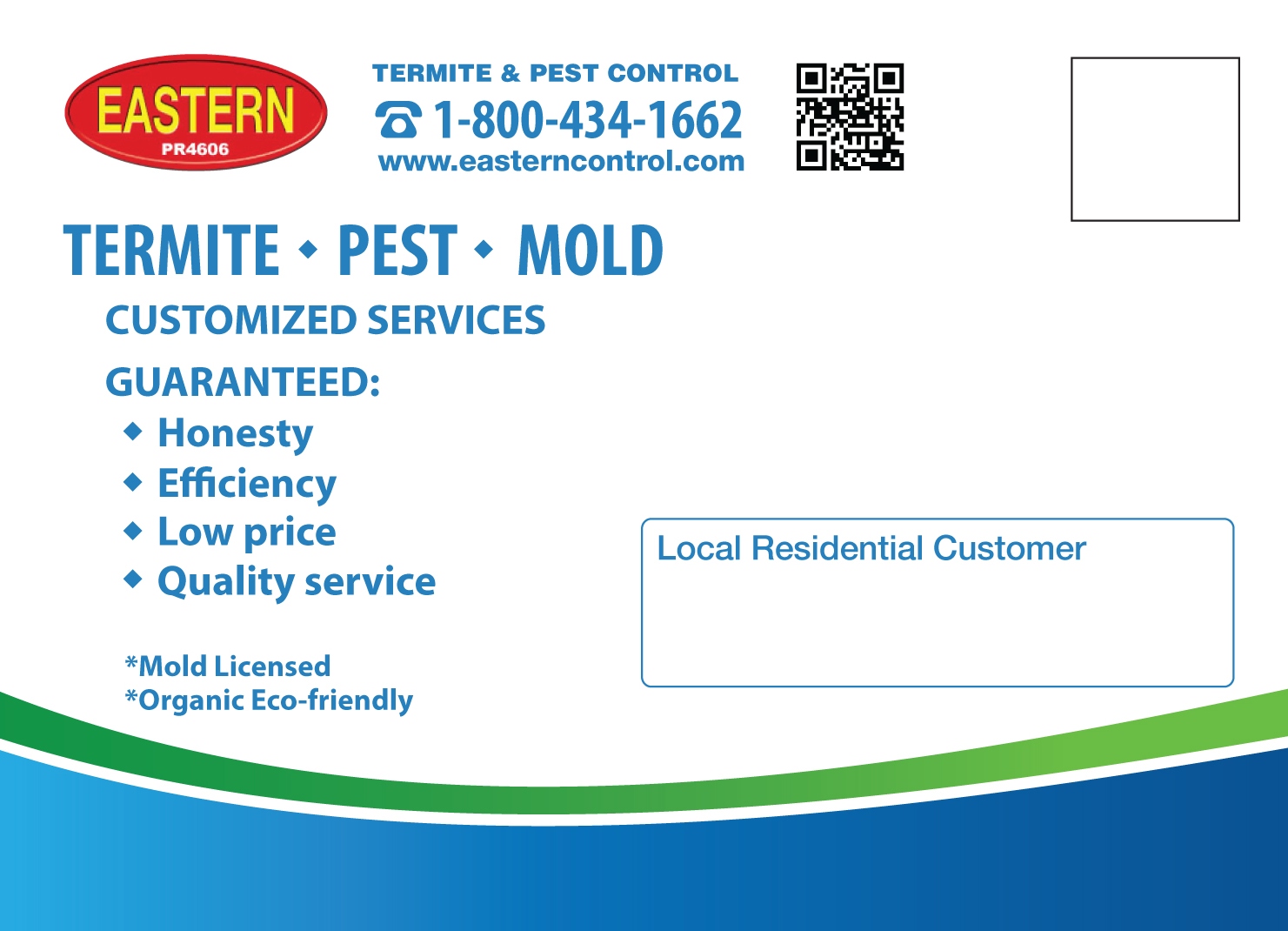 Diseño de Postal por raluca.b para Eastern Termite & Pest Control | Diseño #7947068
