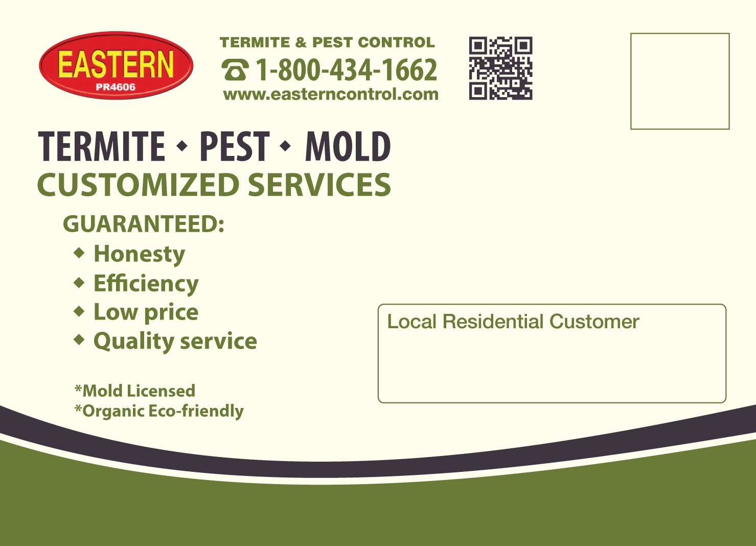 Diseño de Postal por raluca.b para Eastern Termite & Pest Control | Diseño #7948183