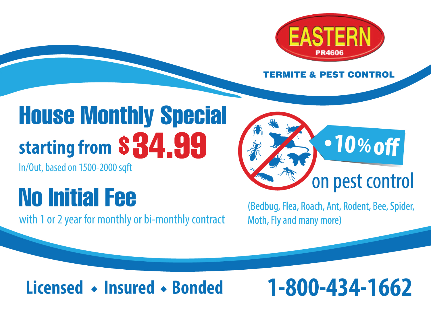 Diseño de Postal por raluca.b para Eastern Termite & Pest Control | Diseño #7957690