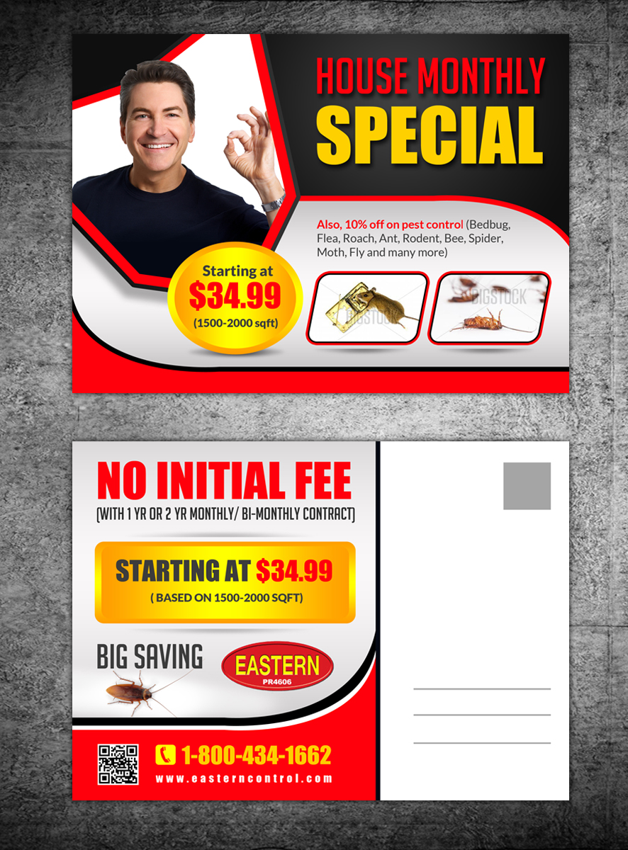 Postcard Design by debdesign for Eastern Termite & Pest Control | Design #7914049