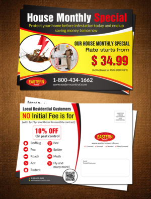 Design de Carte Postale par debdesign pour Eastern Termite & Pest Control | Design : #8010648