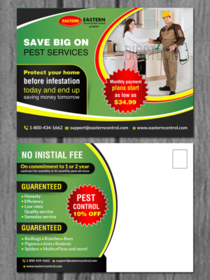 Design de Carte Postale par creative.bugs pour Eastern Termite & Pest Control | Design : #7816618