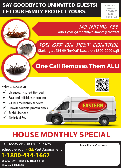 Postkarten-Design von Rahul Rao für Eastern Termite & Pest Control | Design #7857784