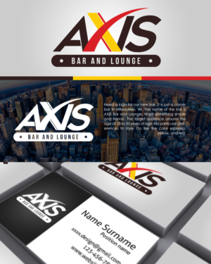 Logo Design by RM DSGNS for AXIS Bar and Lounge | Design: #7826142