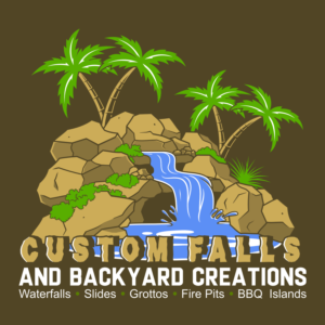 Logo Design by D.an for CUSTOM FALLS & BACKYARD CREATIONS INC. | Design: #7871963