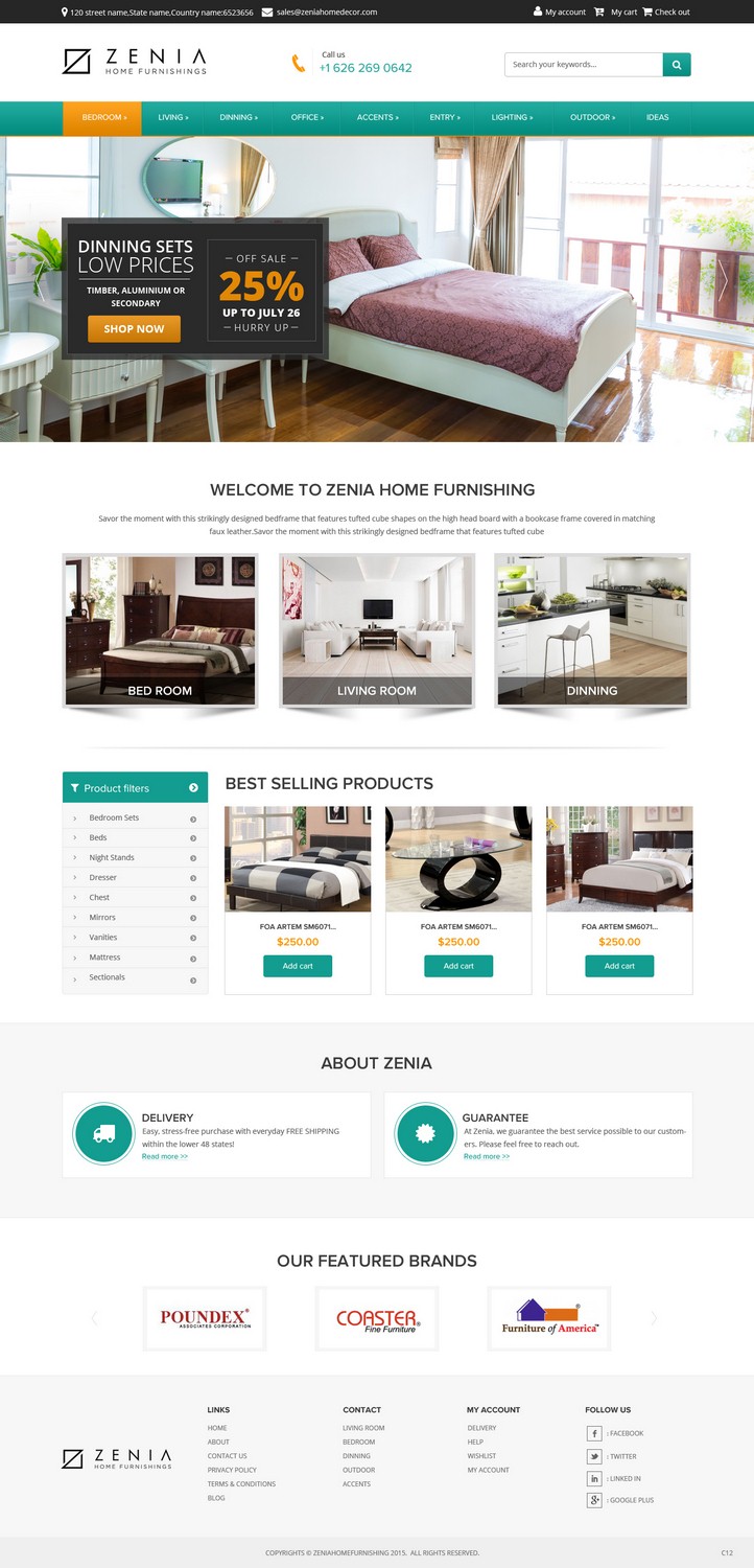 Web Design by pb for JNC Brands Inc | Design #7827334