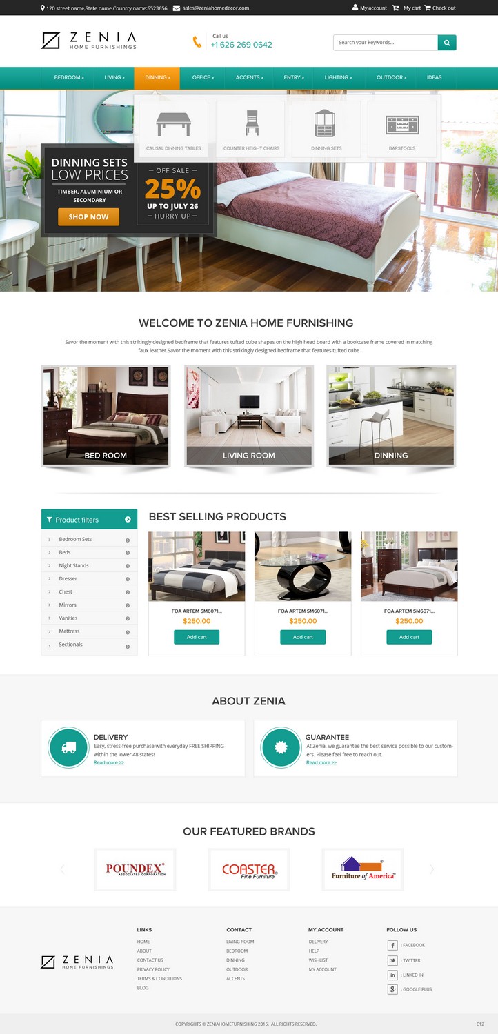 Web Design by pb for JNC Brands Inc | Design #7827336
