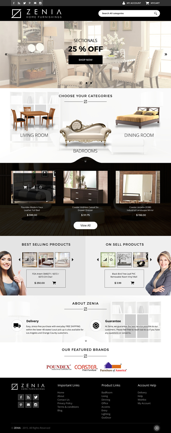Web Design by rightway for JNC Brands Inc | Design #7829015