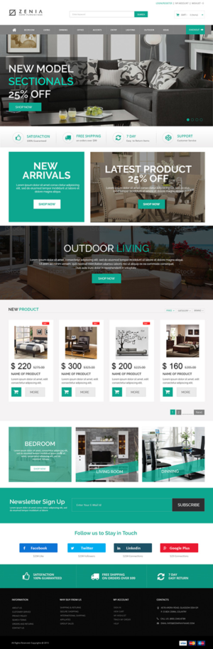 Web Design by Creations Box 2015 for JNC Brands Inc | Design: #7827570