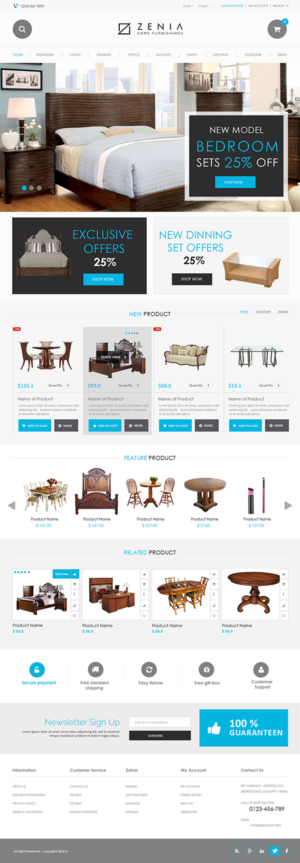 Web Design by Creations Box 2015 for JNC Brands Inc | Design: #7827571