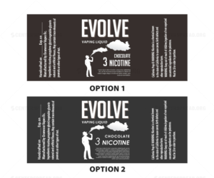 Etikett-Design von CENTERSPREAD für Evanesce vapes | Design: #7893543