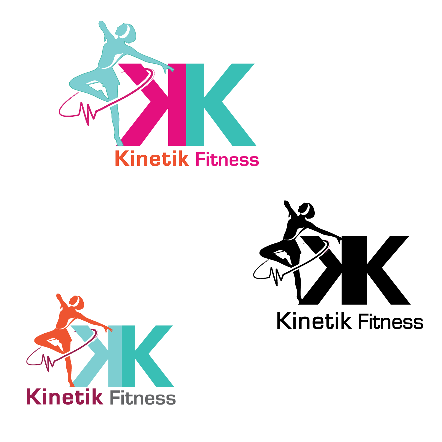 Logo Design by gayathrik2244 for Kinetik Fitness | Design #7883910