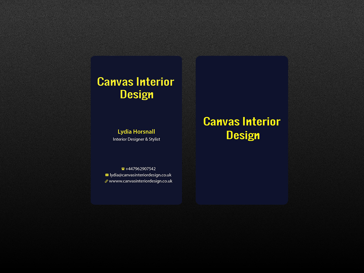 Design de Carte de Visite par Creations Box 2015 pour Canvas Interior Design | Design #7798535