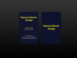 Business Card Design by Creations Box 2015 for Canvas Interior Design | Design: #7798535
