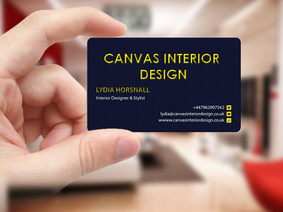 Design de Carte de Visite par Creations Box 2015 pour Canvas Interior Design | Design #7798536