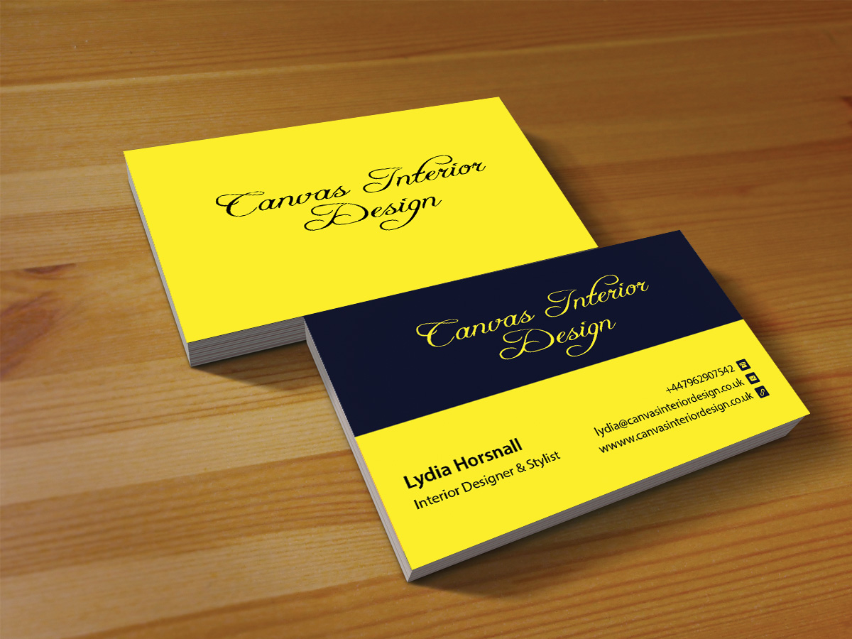 Design de Carte de Visite par Creations Box 2015 pour Canvas Interior Design | Design #7798537