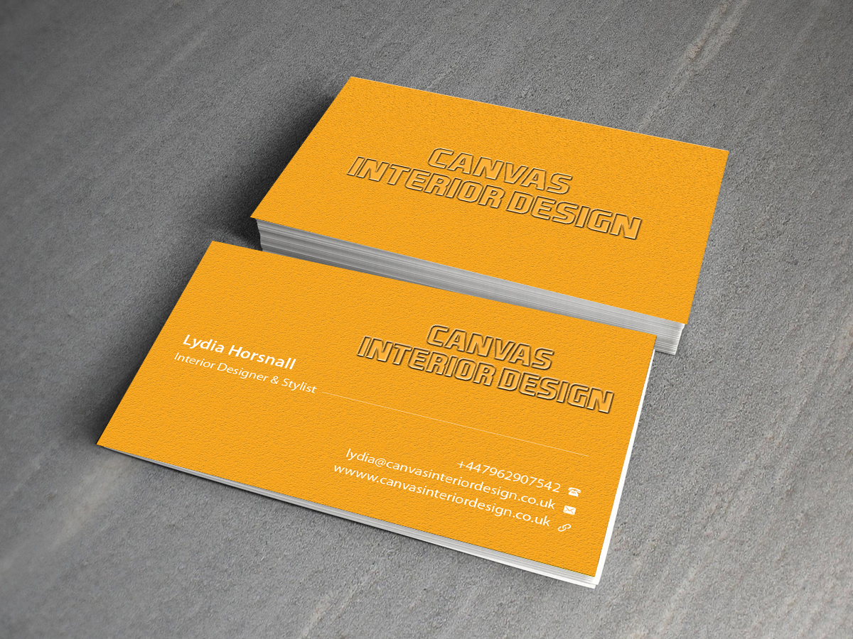 Design de Carte de Visite par Creations Box 2015 pour Canvas Interior Design | Design #7809808