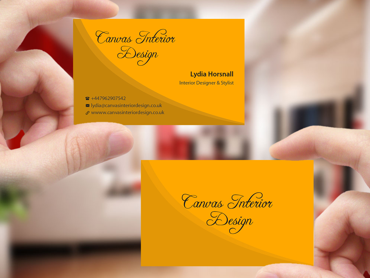 Design de Carte de Visite par Creations Box 2015 pour Canvas Interior Design | Design #7809812
