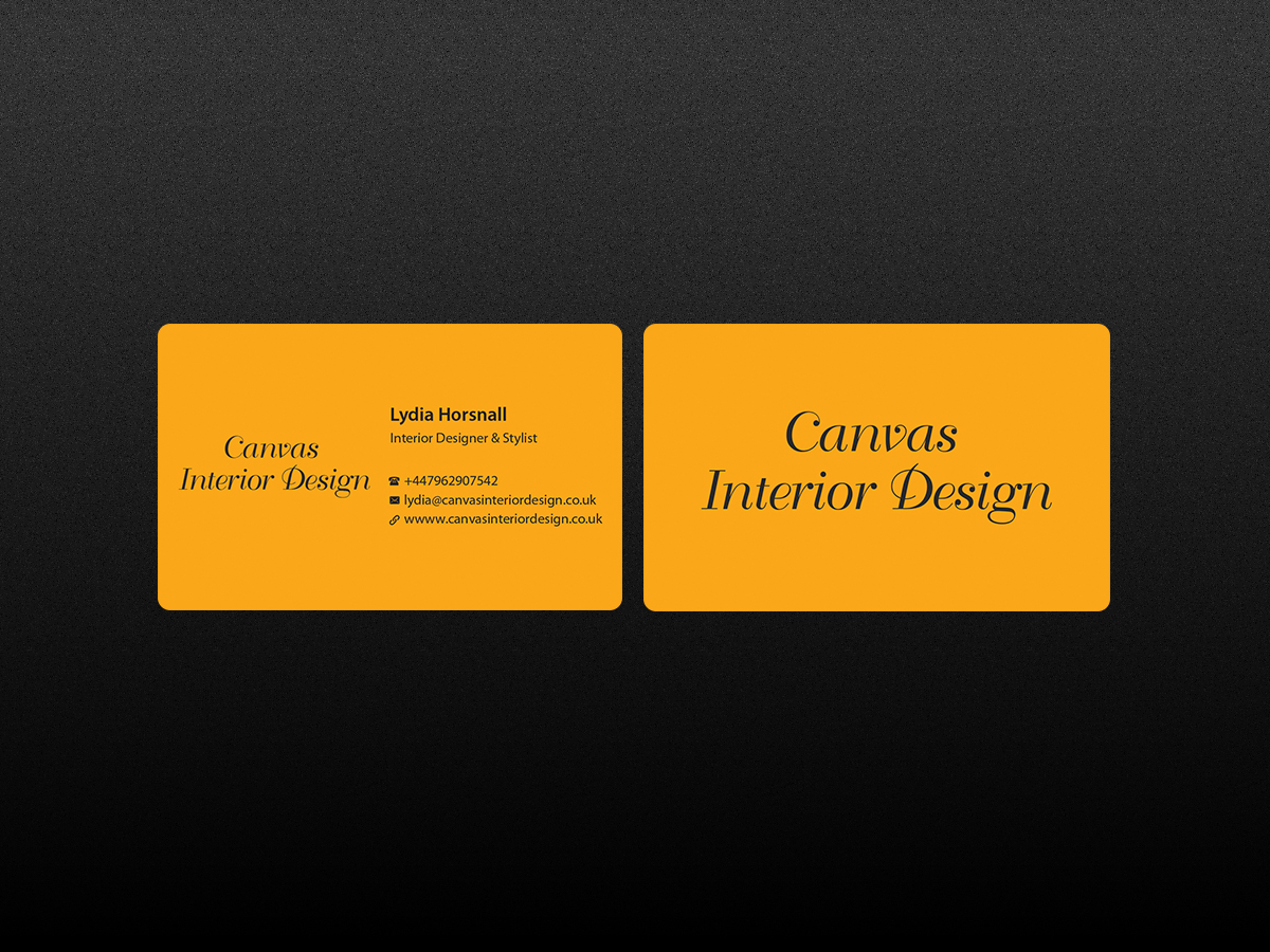 Business Card Design by Creations Box 2015 for Canvas Interior Design | Design #7809813