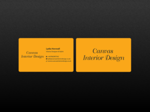 Business Card Design by Creations Box 2015 for Canvas Interior Design | Design: #7809813