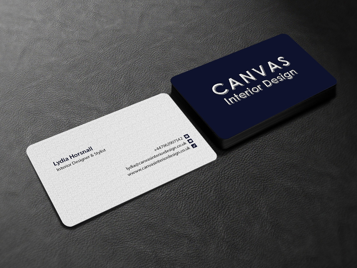 Business Card Design by Creations Box 2015 for Canvas Interior Design | Design #7879452